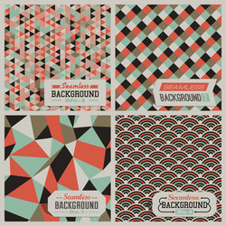 Retro Geometric Patterns vector image