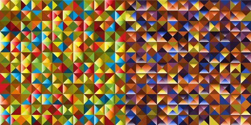 set of abstract triangle pattern background vector image