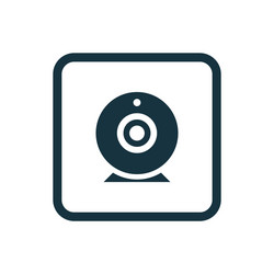 Web camera icon rounded squares button vector