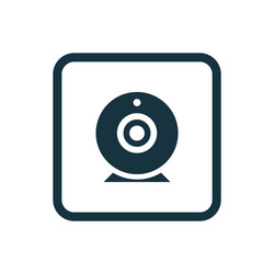 web camera icon rounded squares button vector