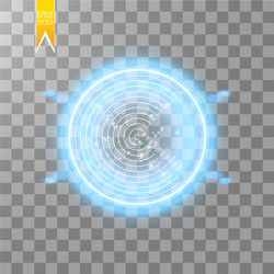 Neon target isolated game interface element vector