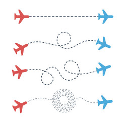 Plane path from point to in different vector