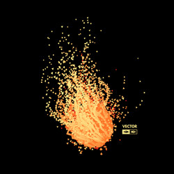 Cosmic Meteor Particle Array vector