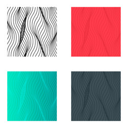 Set of halftone abstract background design modern vector