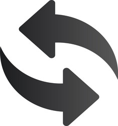 refresh reload isolated flat web mobile icon vector image