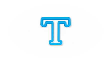 text edit realistic icon 3d line vector image
