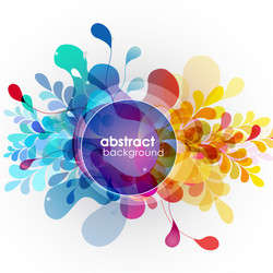 Abstract colored background with different shapes vector