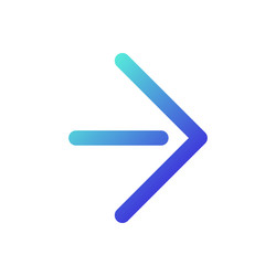move forward pixel perfect gradient linear ui icon vector image