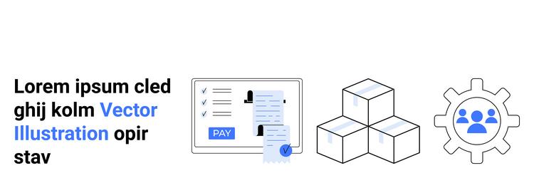 digital payment interface networking vector image