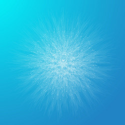 geometric abstract round form with connected line vector image