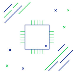 line computer processor with microcircuits cpu vector