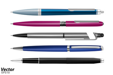 Automatic ballpoint pen Royalty Free Vector Image