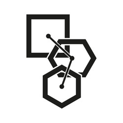 blend icon source shape transition to another vector image