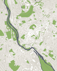 Map city exeter england uk Royalty Free Vector Image