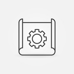 technical documentation thin line concept vector