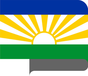 flag horizontal shape pointer for world map vector image