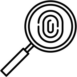 identification icon blockchain related vector image