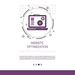 web optimization software development computer vector image