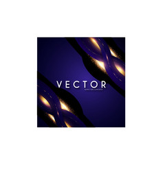abstract background with 3d elements and gold vector image