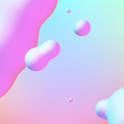 fluid design liquid blobs with vibrant intense vector image