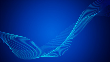 geometric curved lines in gradient forming vector image