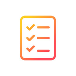Shopping list pixel perfect gradient linear ui vector