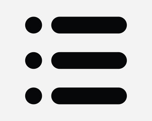 menu list icon hamburger option web navigation app vector image
