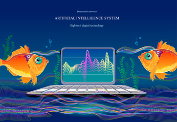 deep neural networks microchip implantation vector image