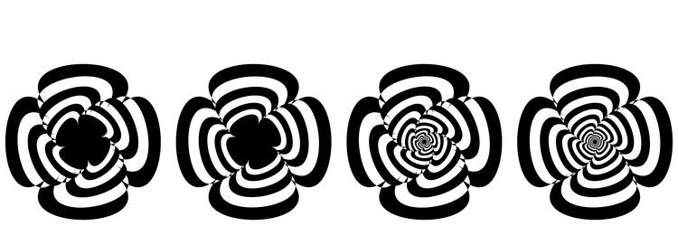 Abstract op-art element optical visual art vector