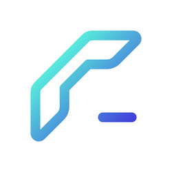 delete contact pixel perfect gradient linear ui vector image