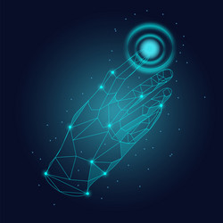 fingerprint scanner technology vector