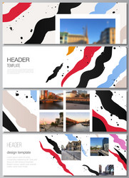 layout headers banner design templates vector