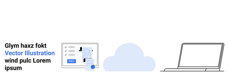 cloud-based data access and collaboration vector image