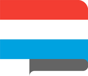 flag horizontal shape pointer for world map vector image