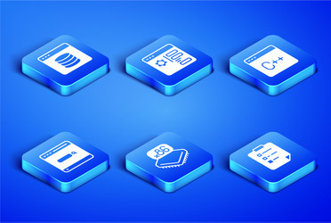 set clipboard with checklist server data web vector image