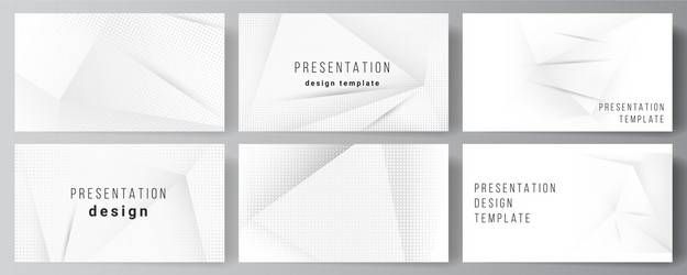 Layout presentation slides design vector