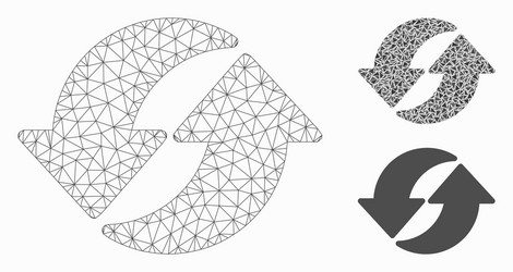 refresh mesh network model and triangle vector image