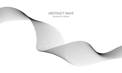 abstract wave element for design digital vector image