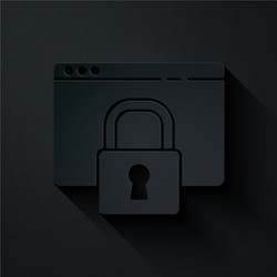 paper cut secure your site with https ssl icon vector image