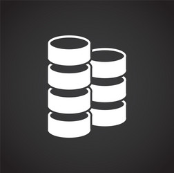 big data analitics icon on background for graphic vector image