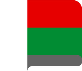 flag horizontal shape pointer for world map vector image