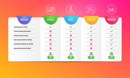 Money bag web traffic and euro icons set vector