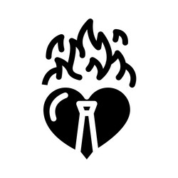 Passion business ethics glyph icon vector