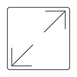full screen icon interface menu cursor bitton vector image
