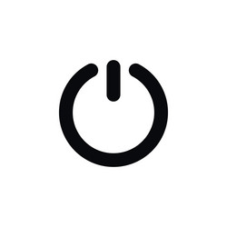 isolated toggle icon shutdown element can vector image