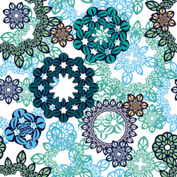 mandala ornament seamless pattern Vector Image