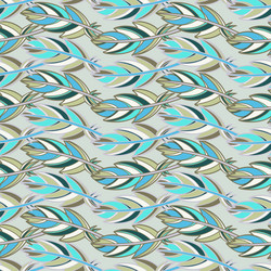 Seamless pattern with abstract botanical vector