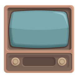 analogue technology tv icon cartoon music vector