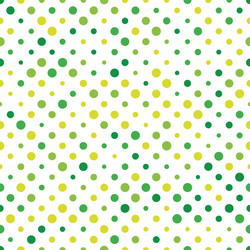 seamless polka dot pattern green dots in random vector image