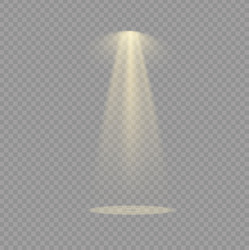 Yellow Spotlight Light Effect Royalty Free Vector Image